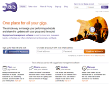 Tablet Screenshot of mygigs.com